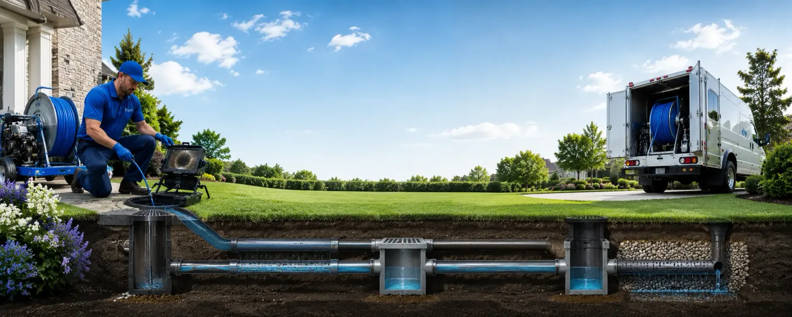 Outdoor drain cleaning information for Fairview, MO